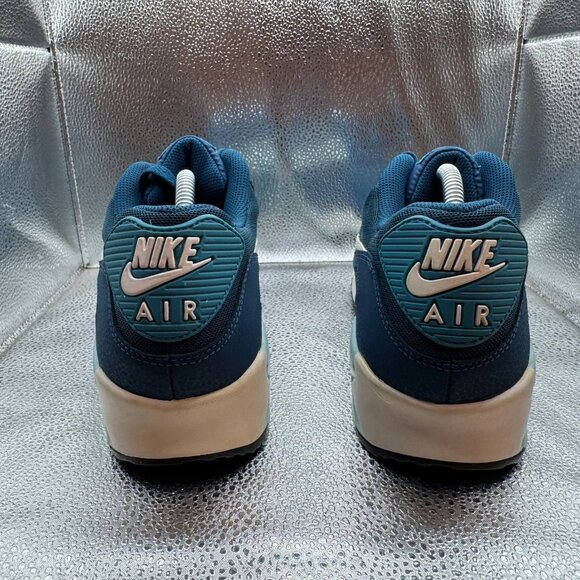 Size 11 Nike Air Max 90 Essentials Blue Womens Athletic Sneakers 616730-400 - Picture 9 of 12